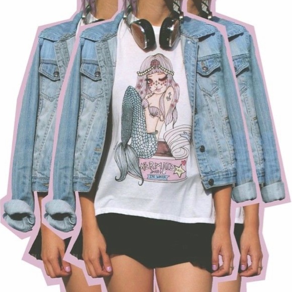 Valfre Tops - new ☻ Valfre ☻ Mermaid in a Can Muscle Tee ☻ Grey